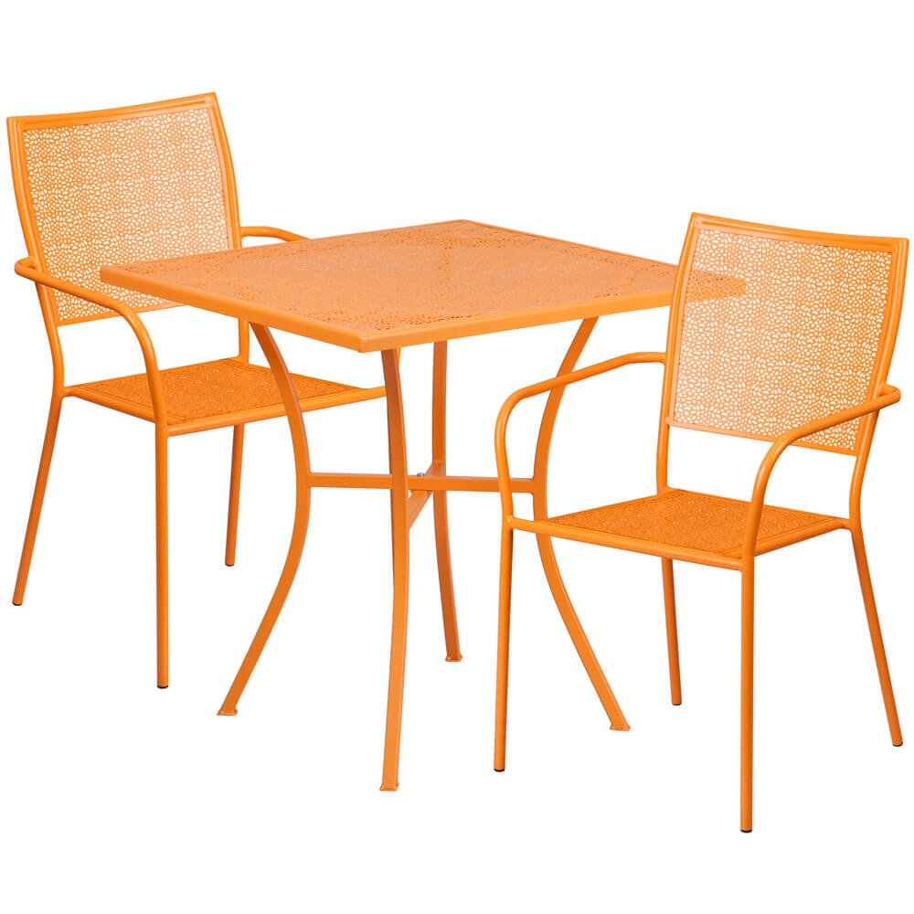 Bistro table set CUB CO 28SQ 02CHR2 OR GG FLA