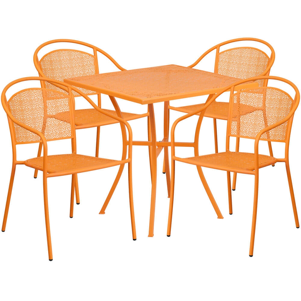 Bistro table set CUB CO 28SQ 03CHR4 OR GG FLA