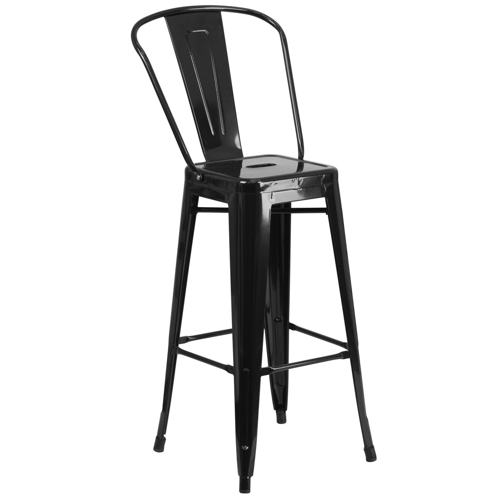 Cafe chairs CUB CH 31320 30GB BK GG FLA