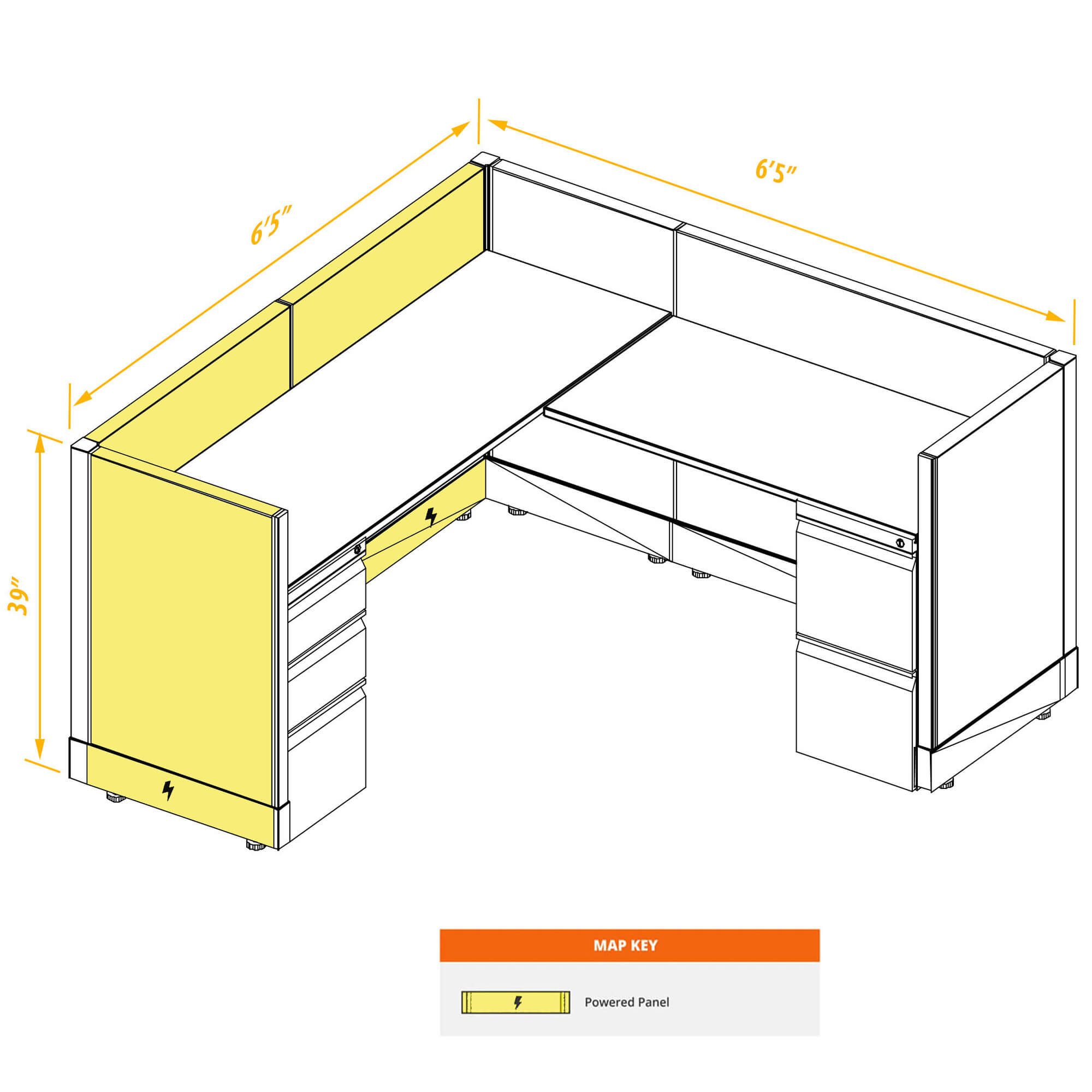 Modular furniture CUB 1 39 P 66 PSO