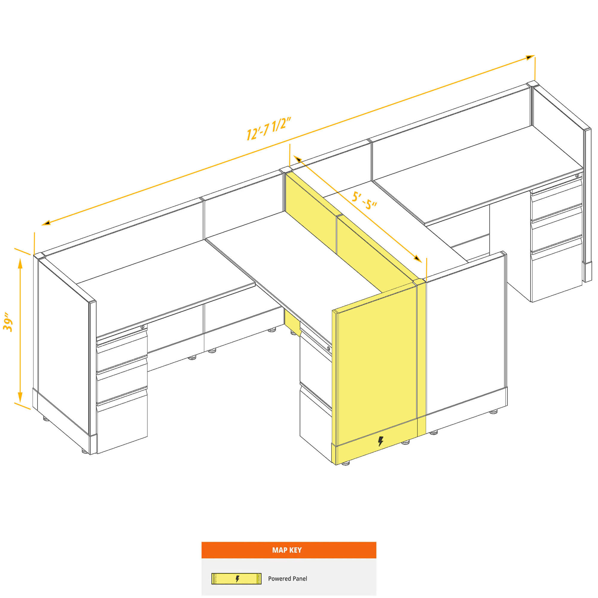 Modular furniture CUB 2a 39 P 56 PSO