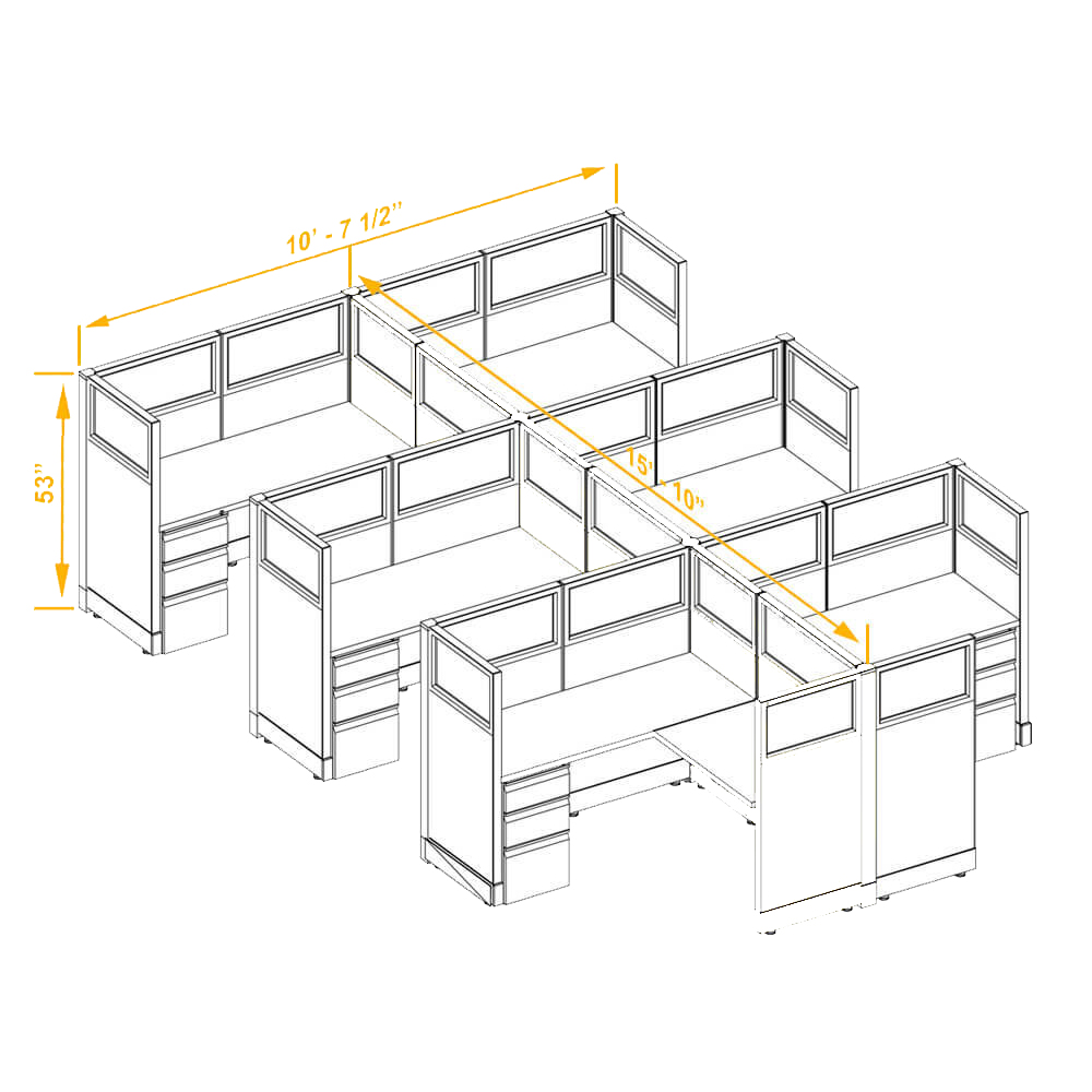 Modular furniture CUB 6 53 55 G PSO