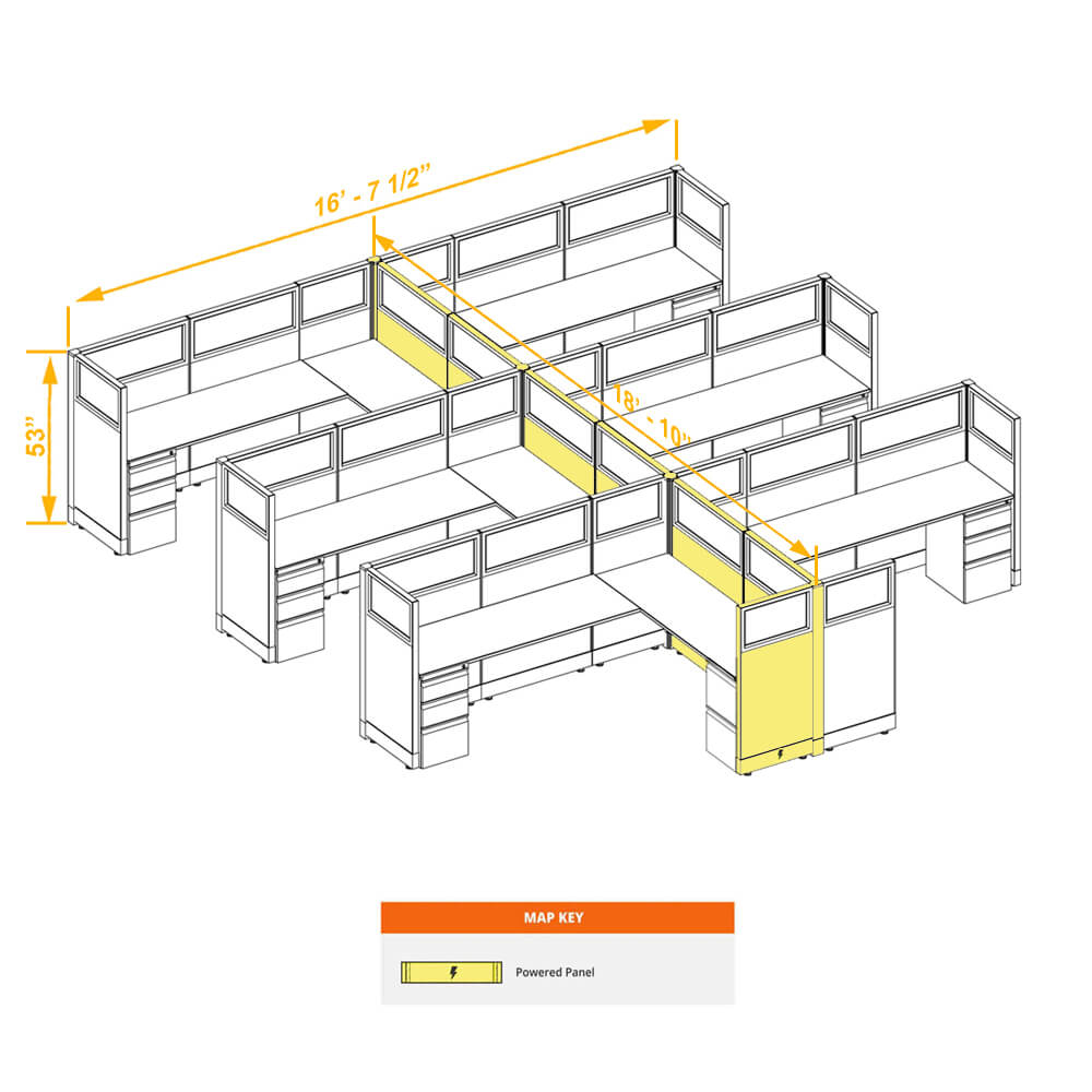 Modular furniture CUB 6 53 P 68 G PSO