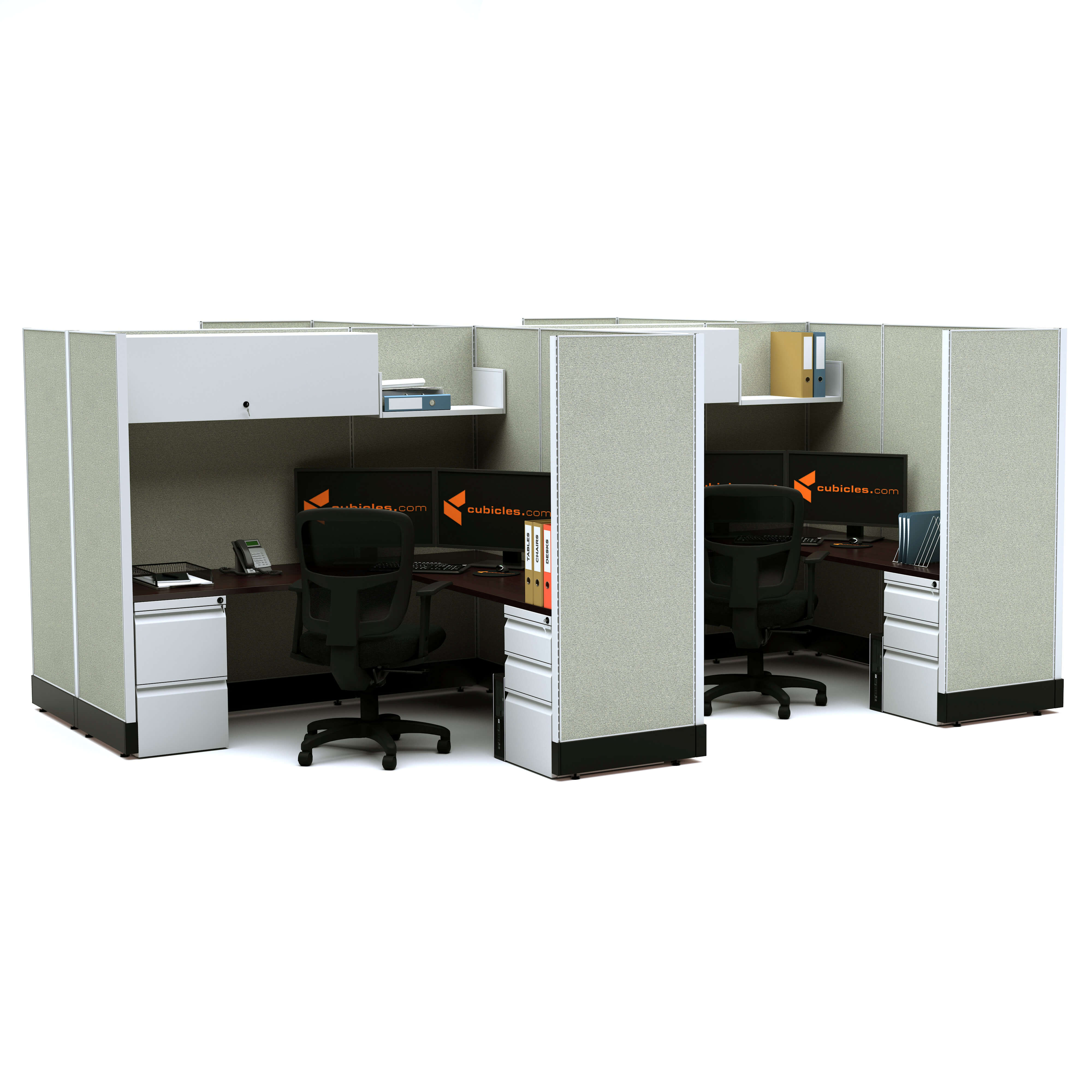 Modular office furniture modular office desk furniture 67 4pack clustered powered