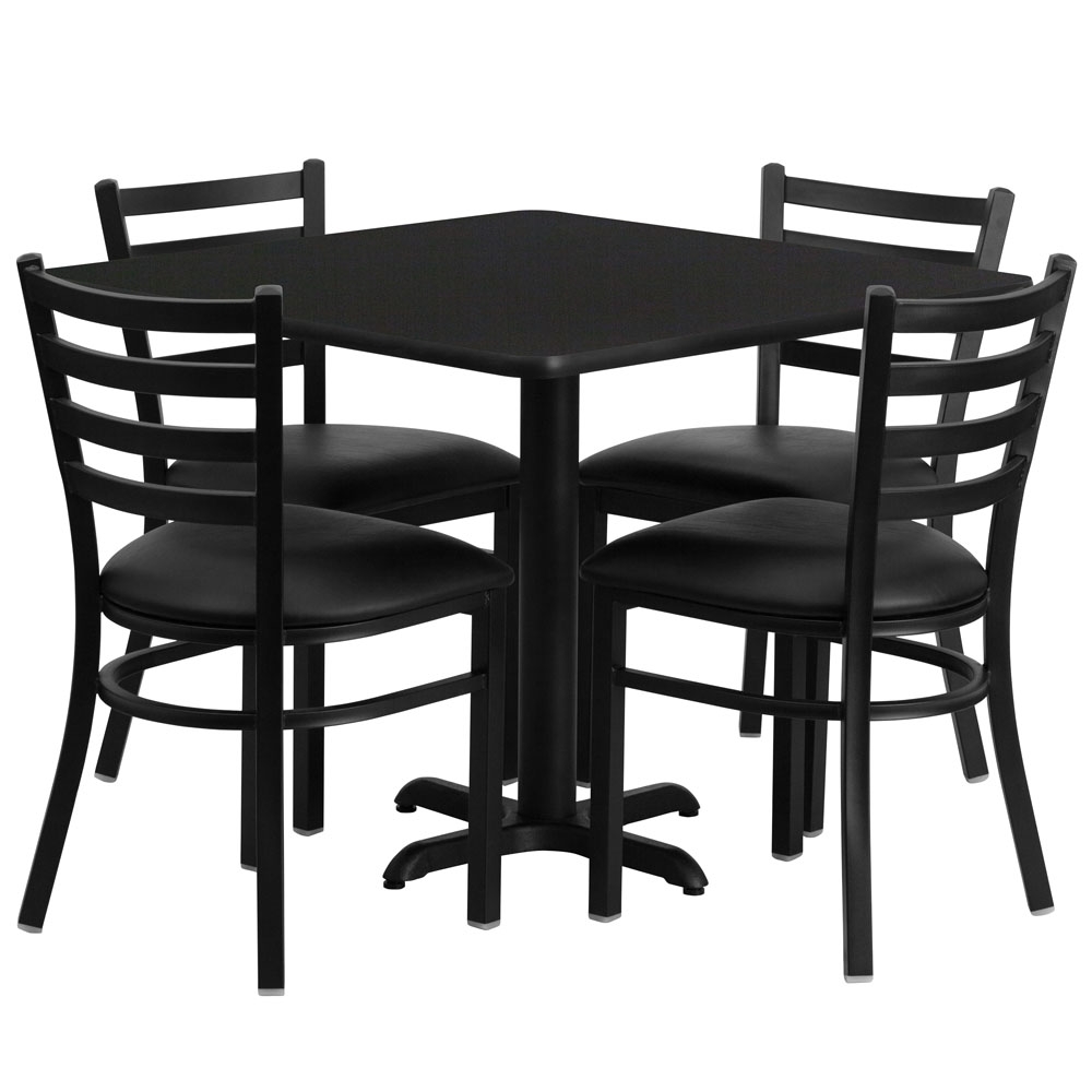 Restaurant tables and chairs 36inch square restaurant dining set