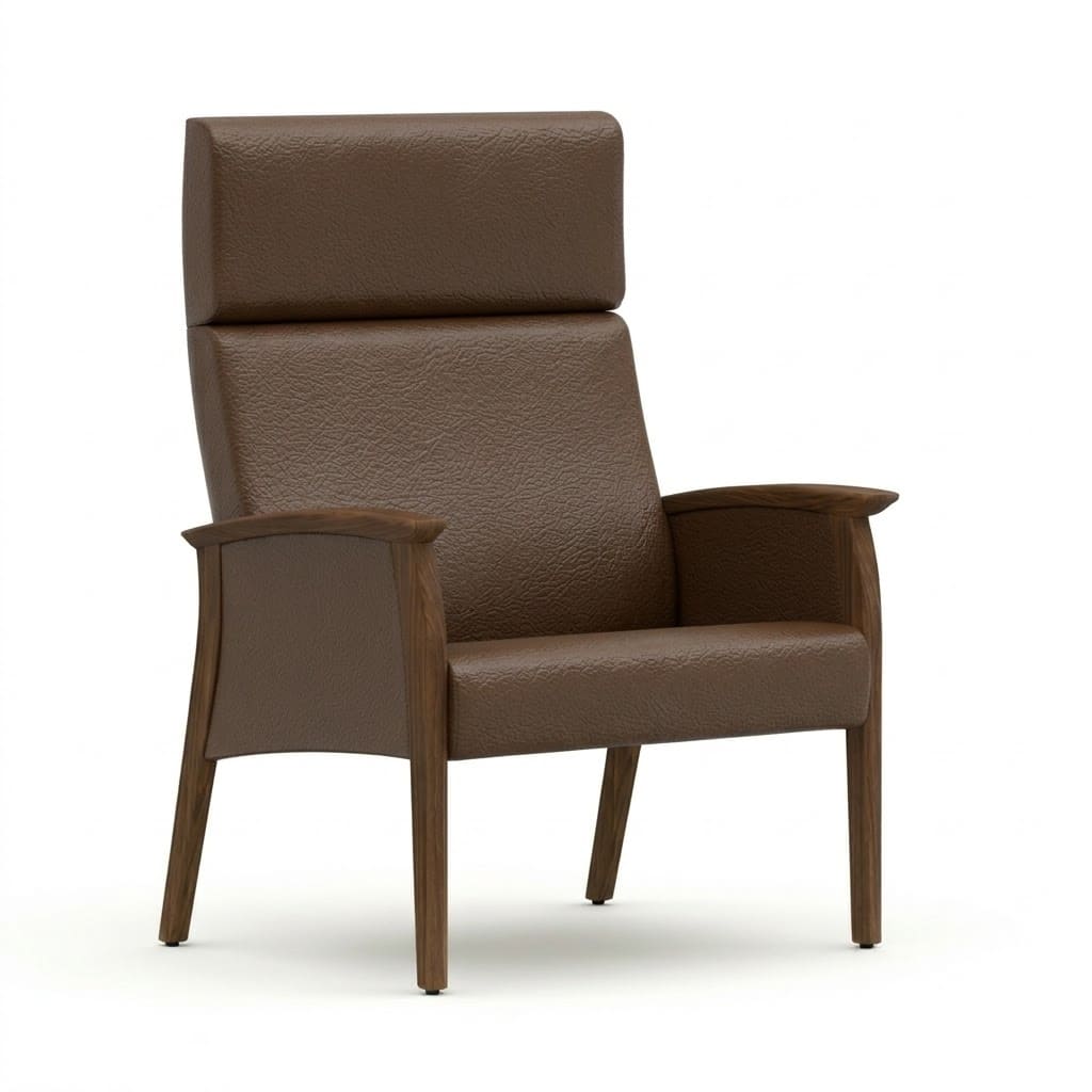 Bariatric chair close arm chocolate