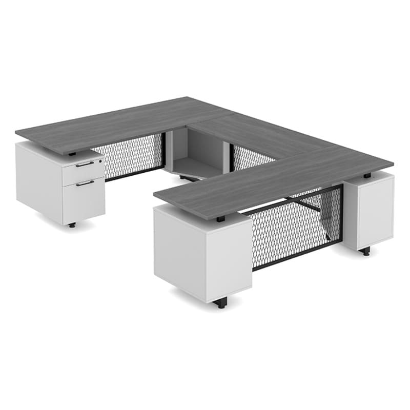 Desk U Shape newport gray top 1