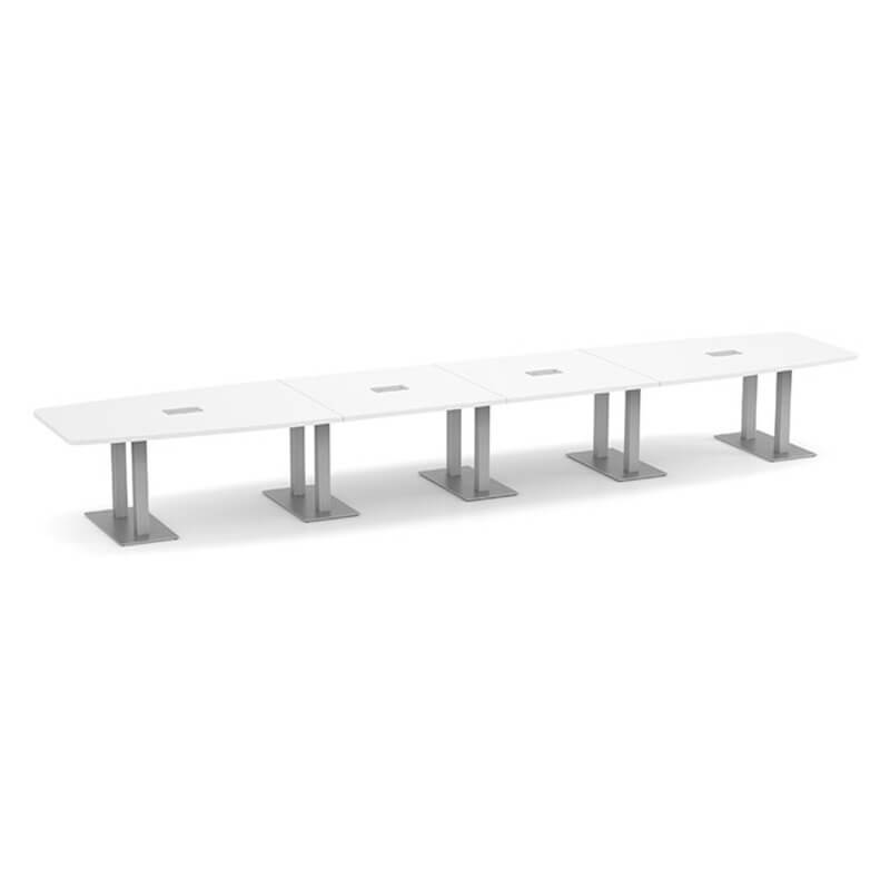 Nexus boat shape metal base white 6