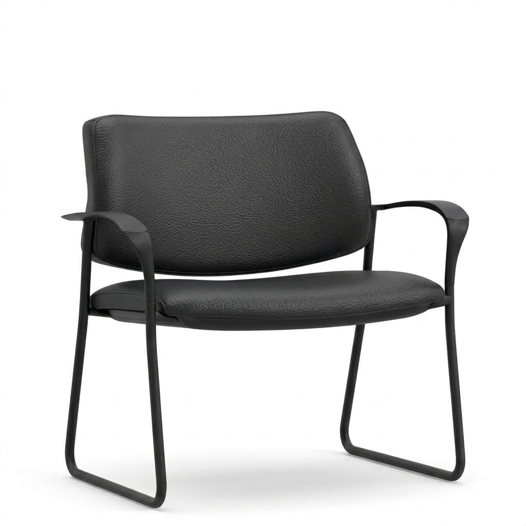 Reception chairs sled base legs black