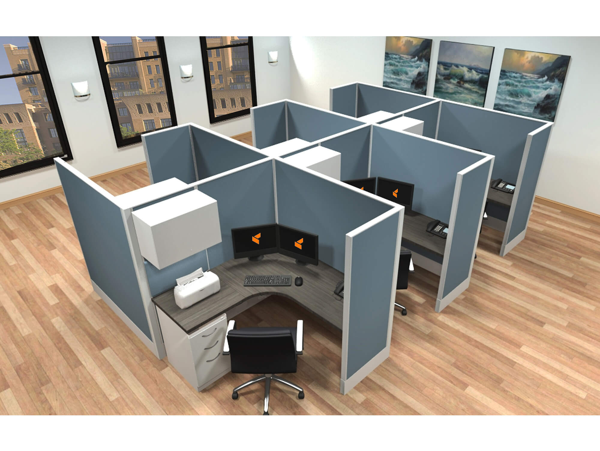 Ais divi cubicles 5x5x66 2