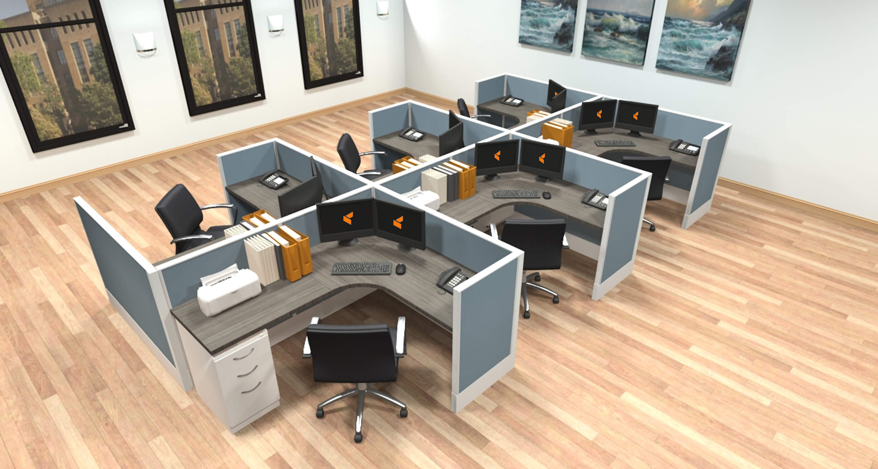 Asi divi cubicles 5x6x42 2