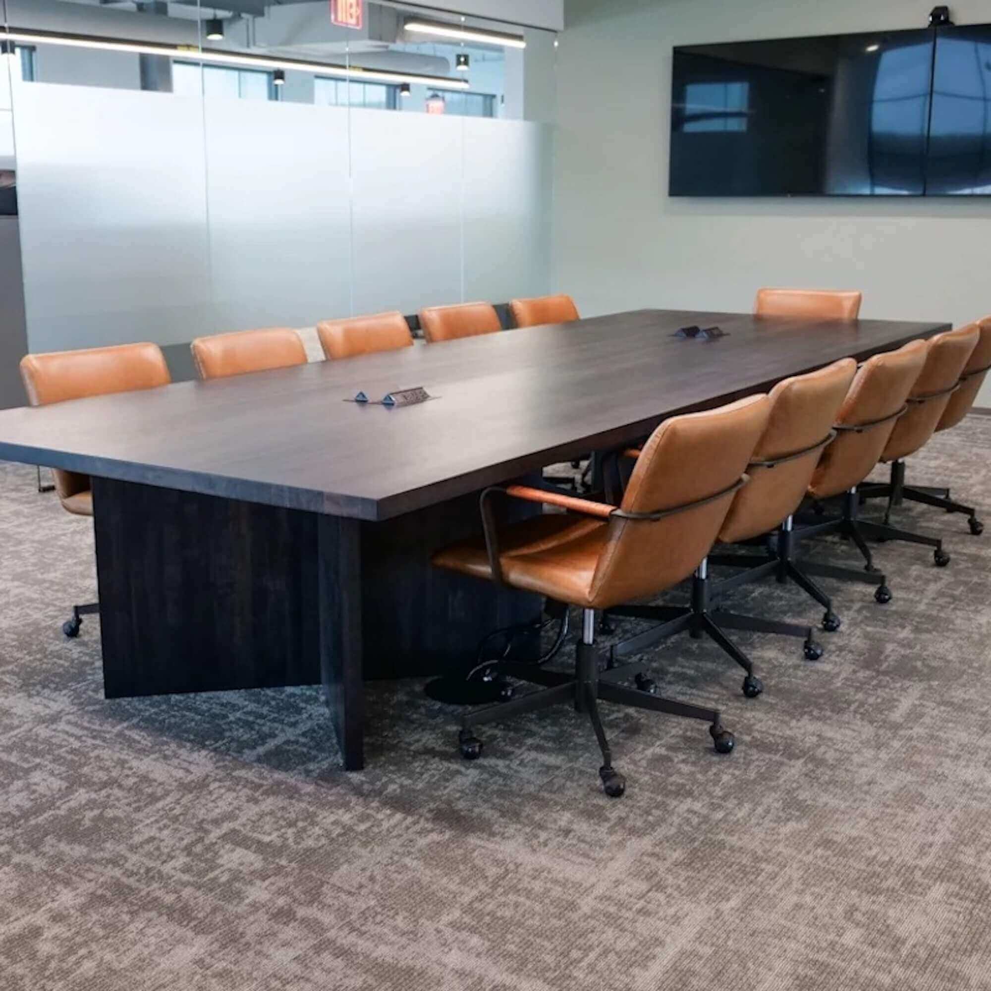 Conference room tables conference table id5 industrial conference table space view 0