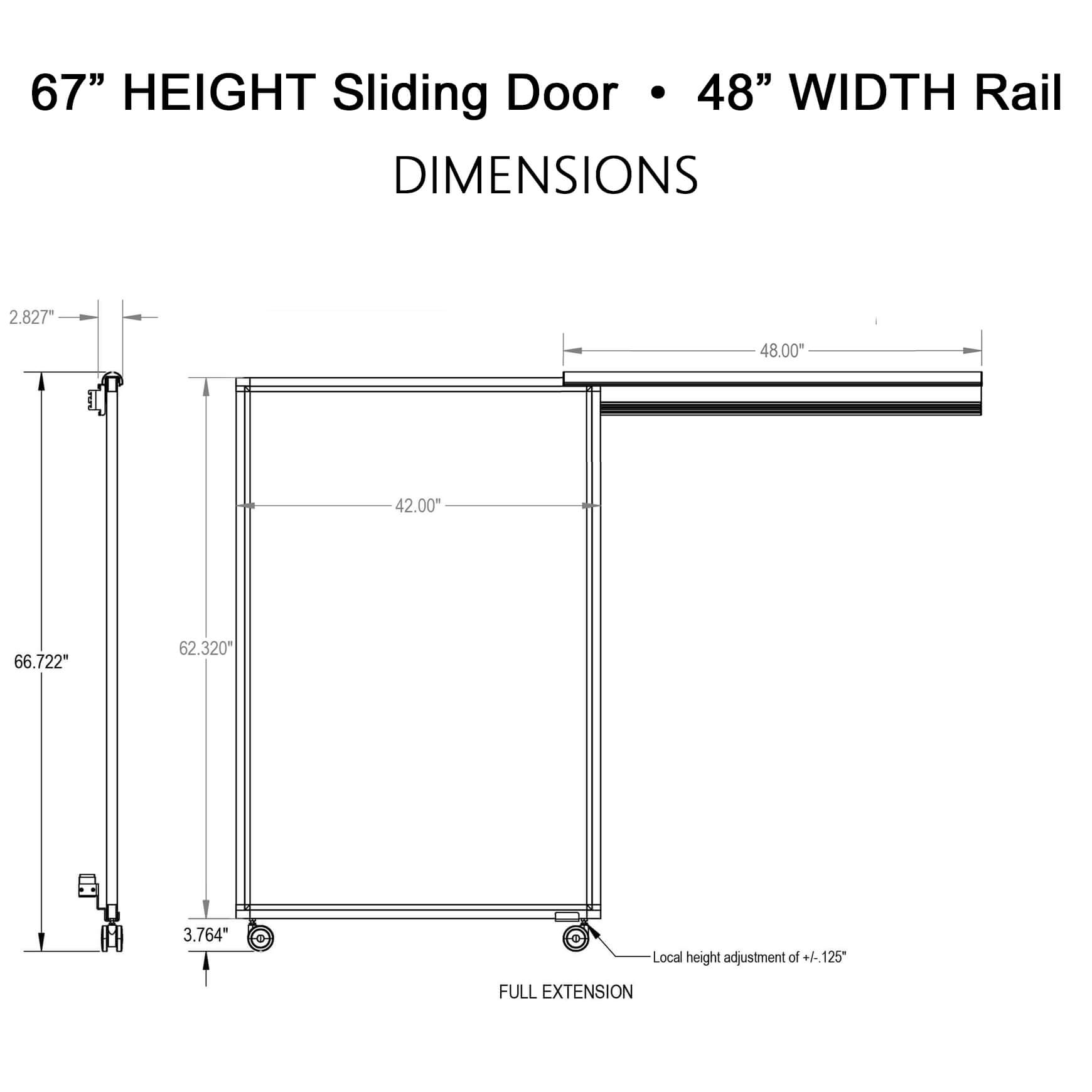 Ao2 cubicle door 67h 48w