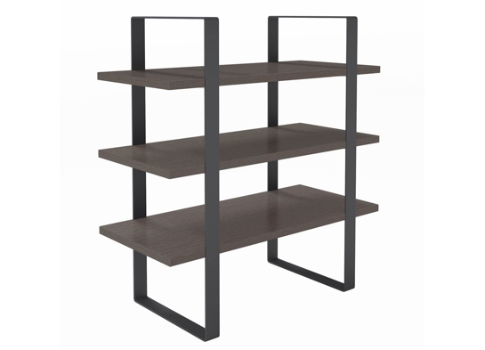 Home office ideas home office storage ideas industrial open bookcase angle