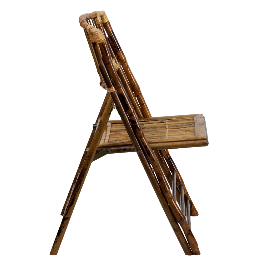 Light folding chair side view