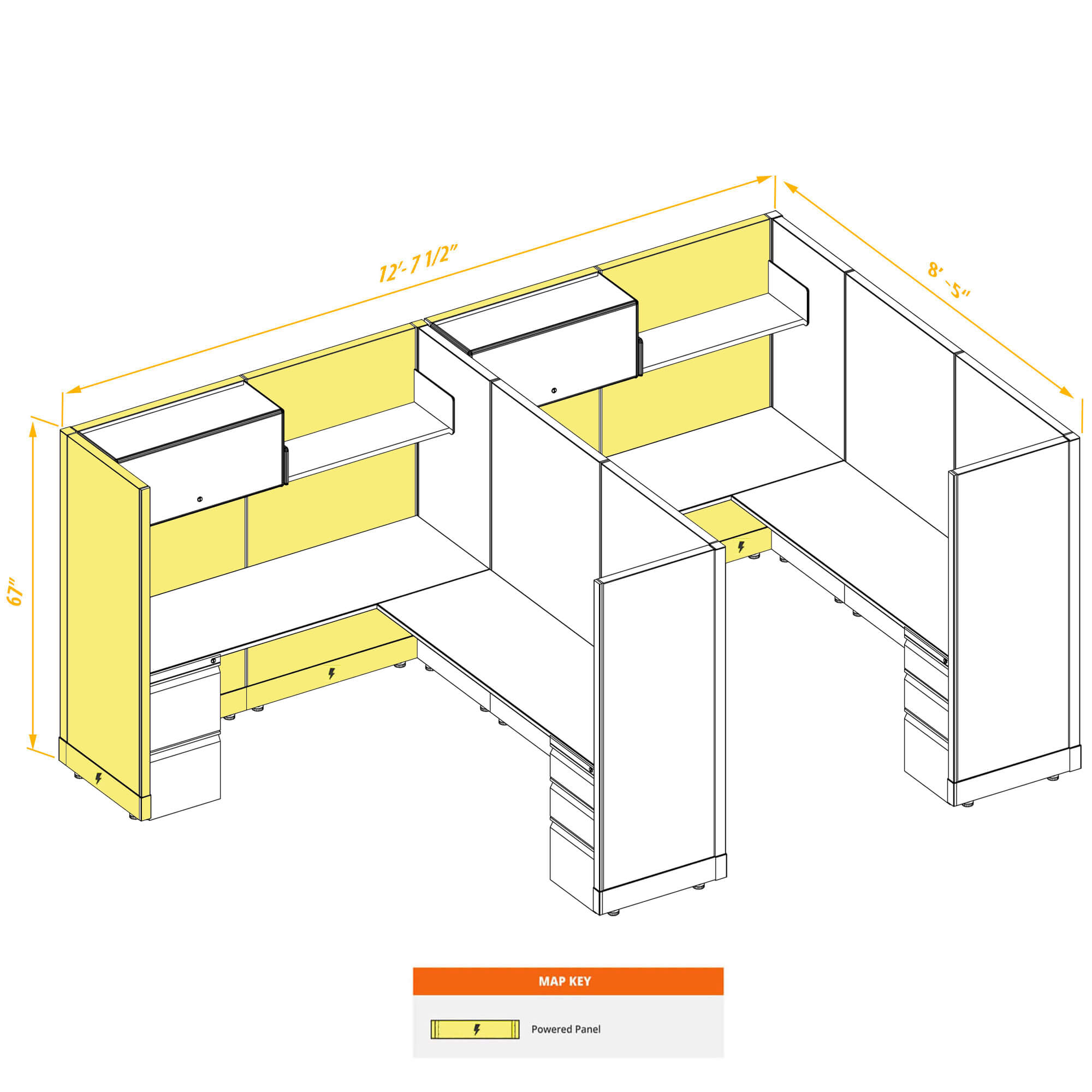 Modular furniture CUB 2 67 P 68 PSO 1