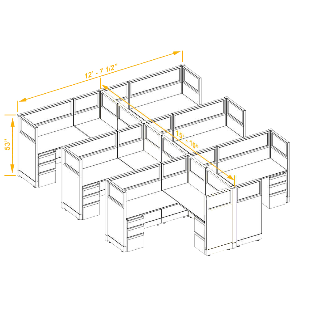 Modular furniture CUB 6 53 56 G PSO