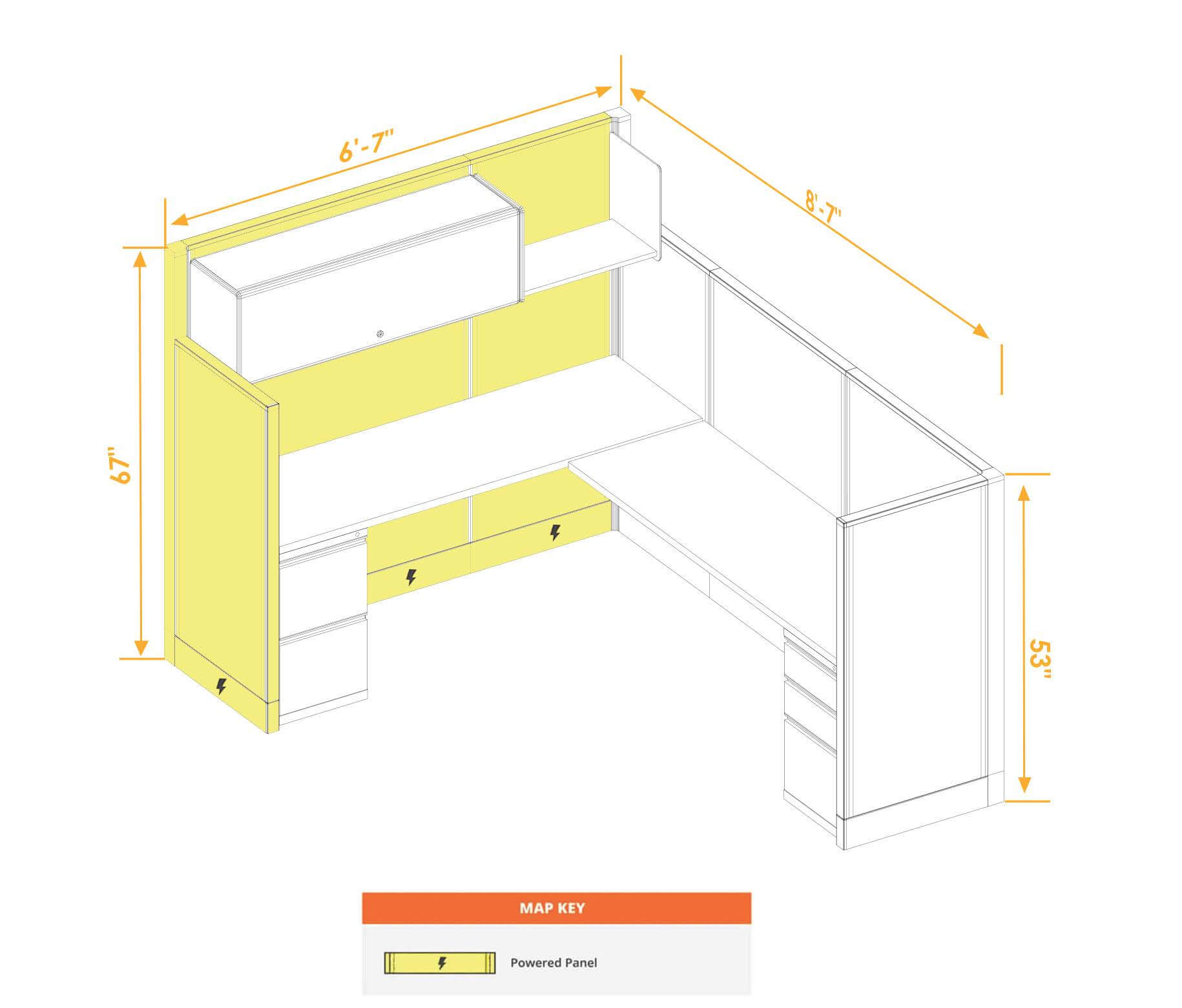 Modular furniture CUB 1 53 67 P 68 PSO2