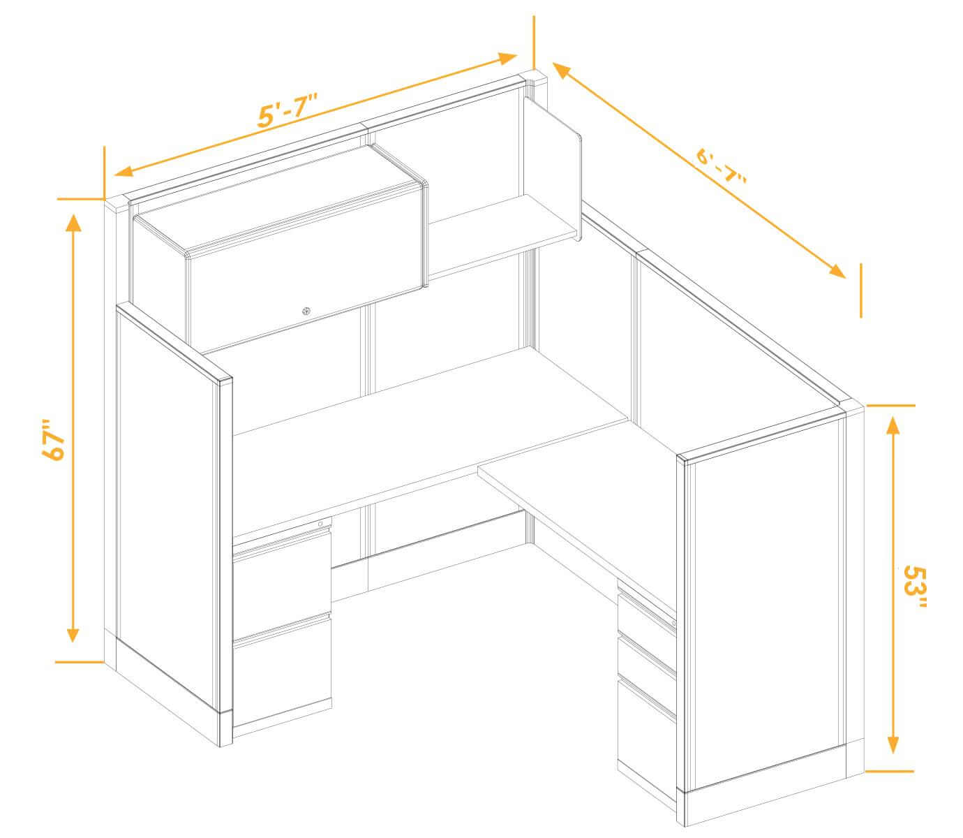 Office workstations CUB 1 53 67 56 PSO2