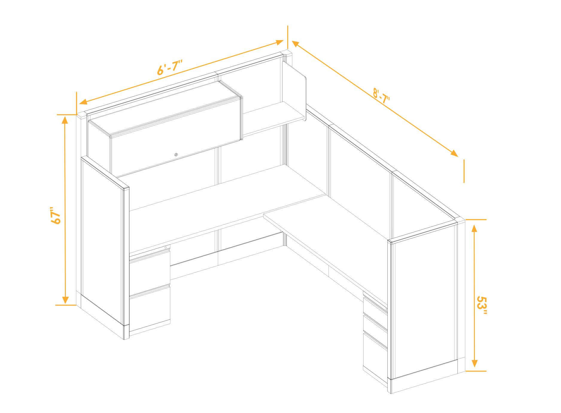 Office workstations CUB 1 53 67 68 PSO2