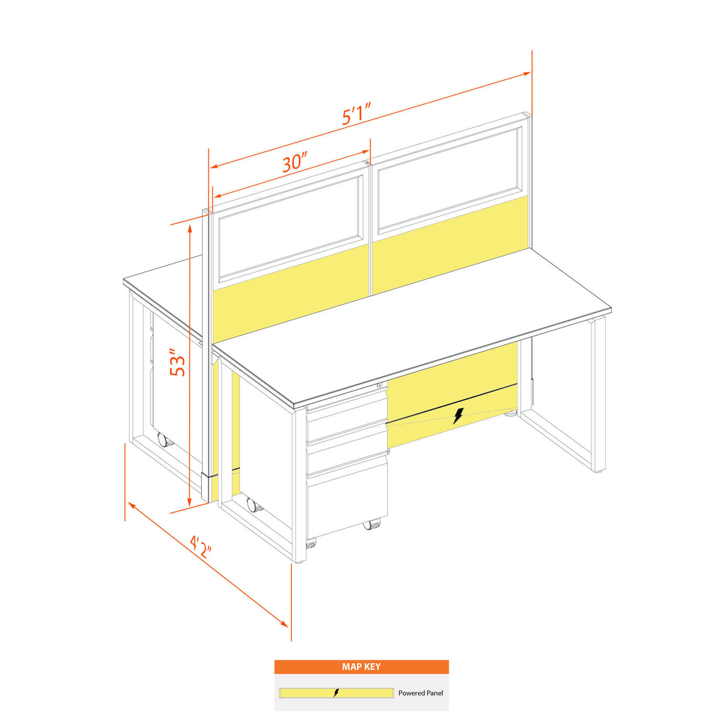 Office benching system52