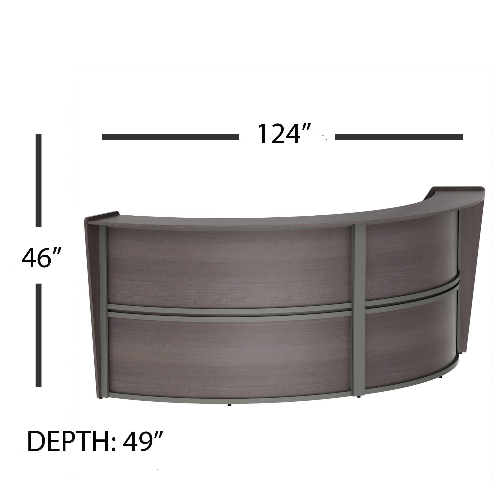 Li1 elegant modern reception desk dimensions 1