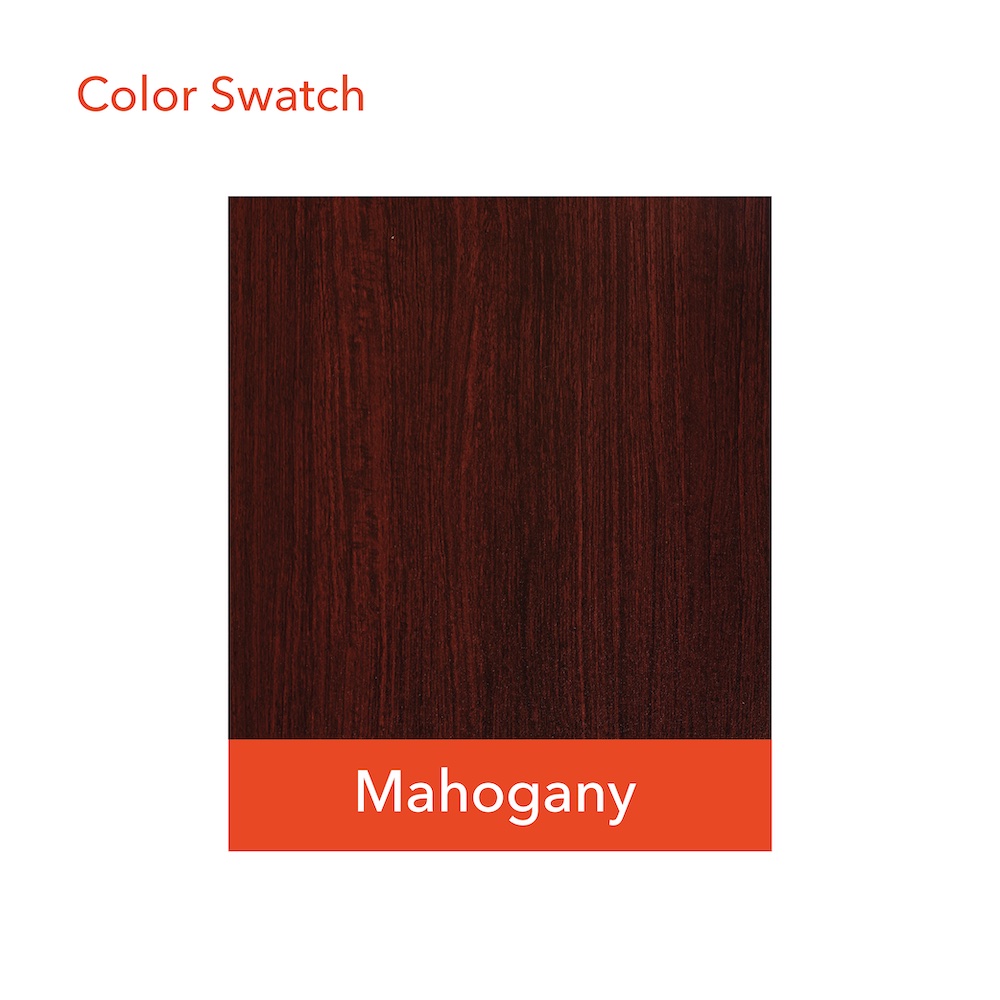 Office reception desk straight reception desk contemporary office reception desk color swatch mahogany