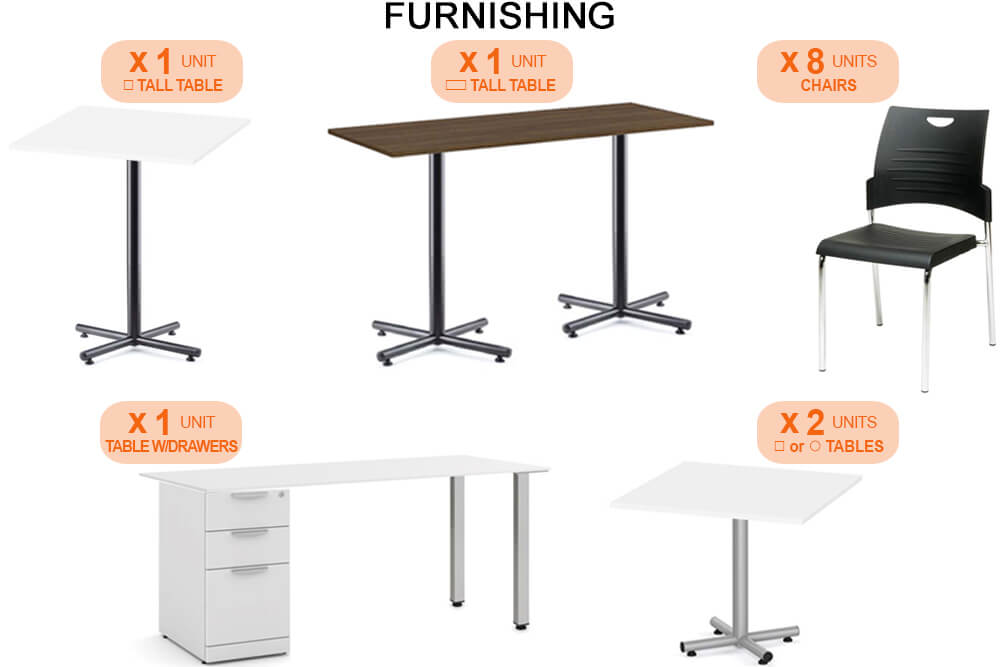 Portable break room furnishing image