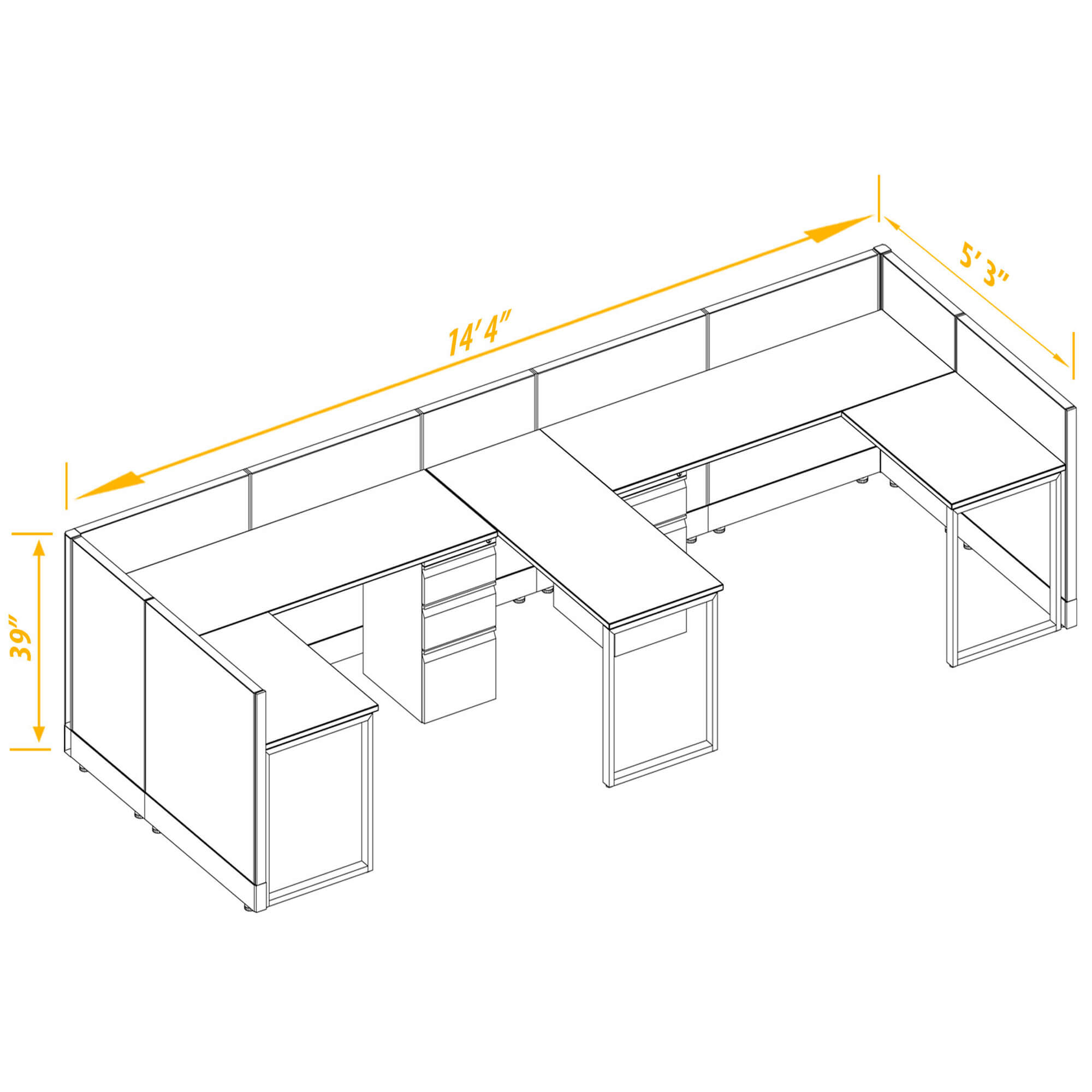 Office workstations CUB 2 39 56 BP PSO