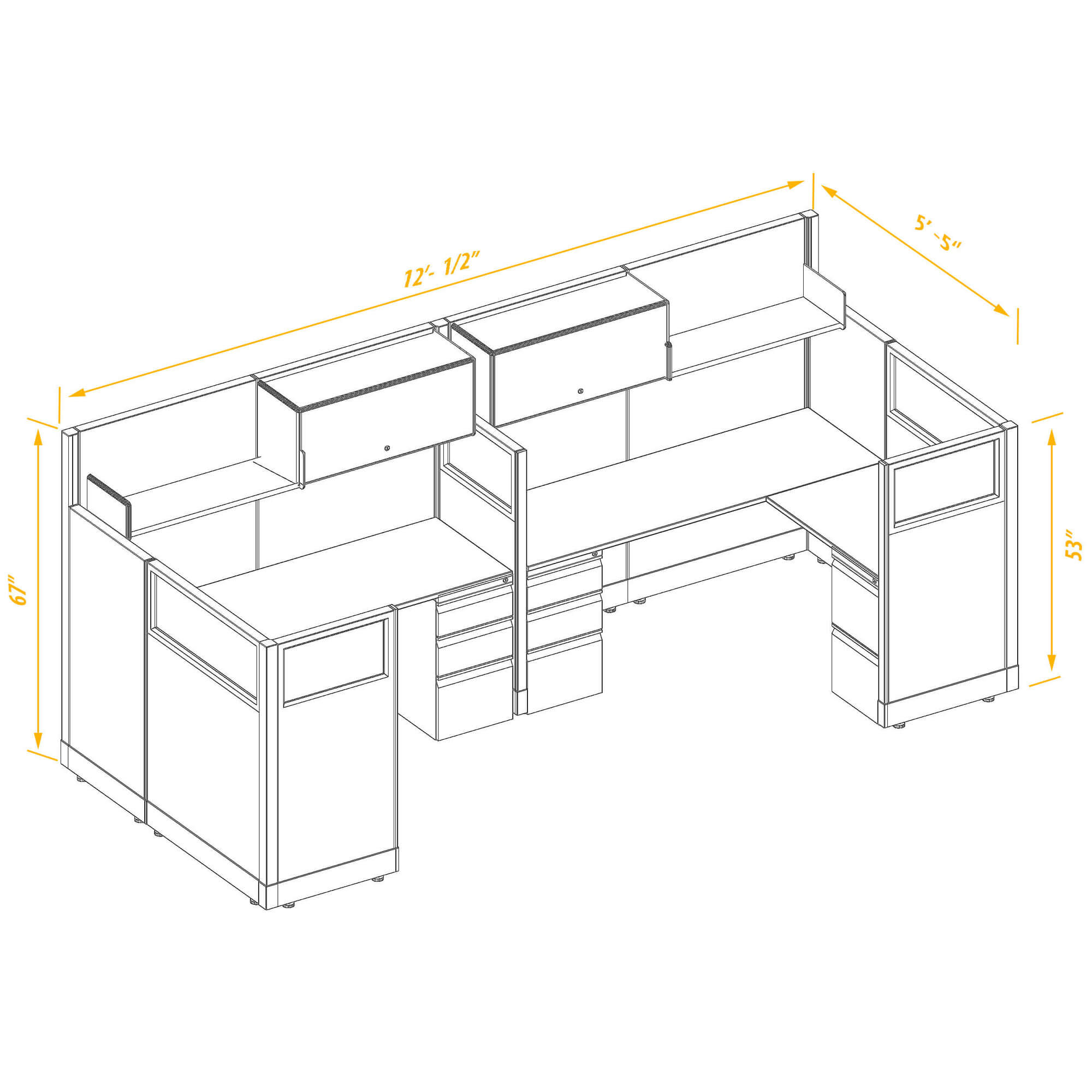 Office workstations CUB 2 53 67 56 BP G PSO