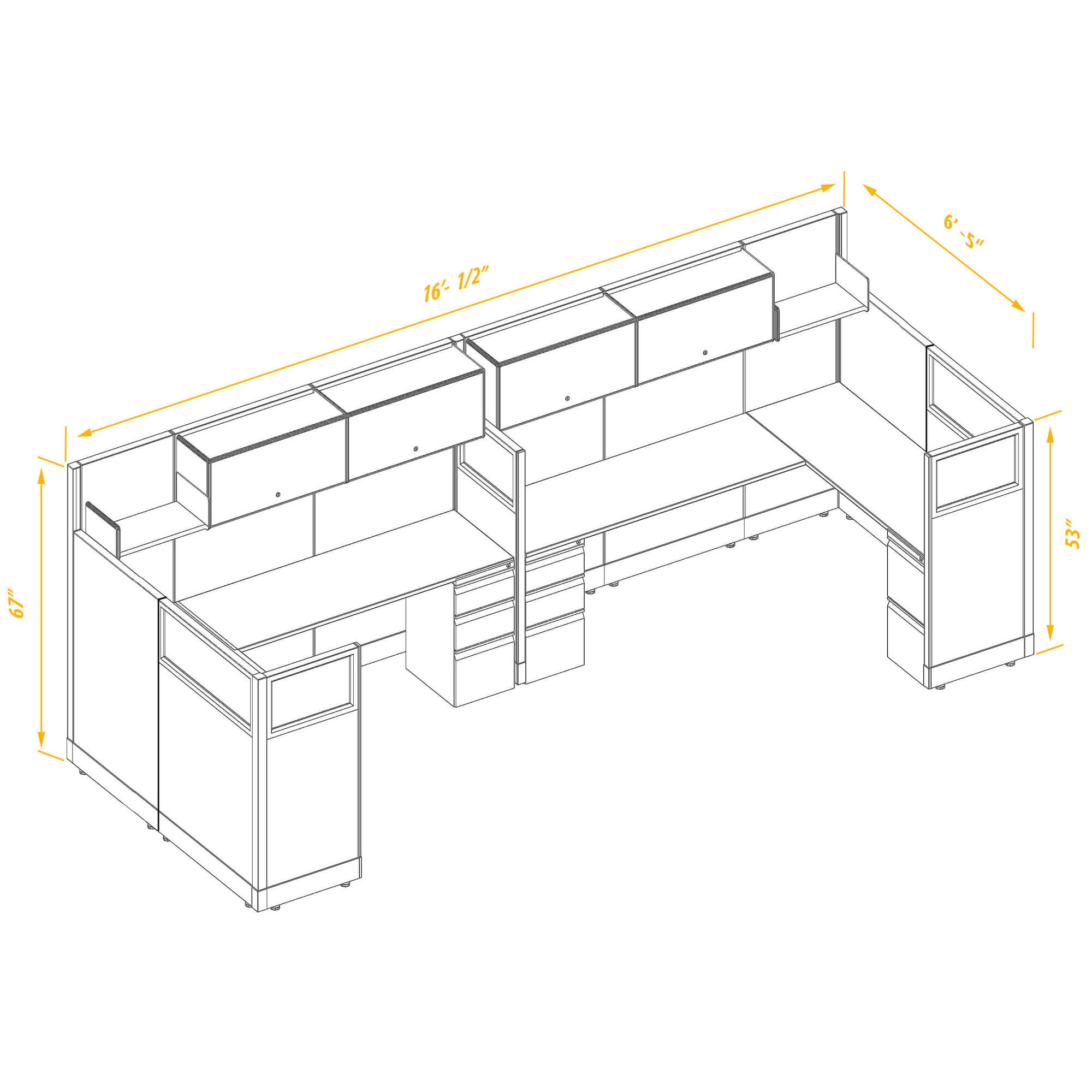 Office workstations CUB 2 53 67 68 BP G PSO