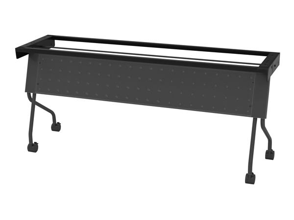 Training table base with modesty 6x2 grey