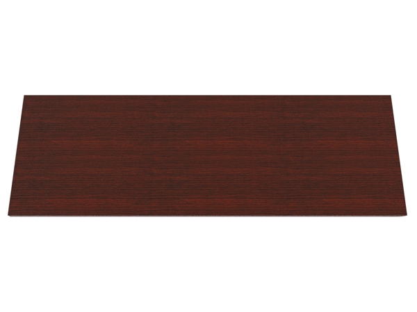 Training table with modesty top 6x2 slate mahogany 1