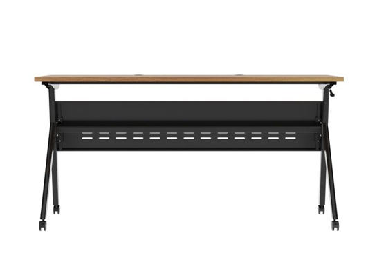 Training table with t leg 5x2 walnut black 10