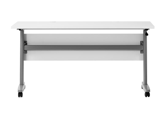 Training table with t leg 5x2 white grey 10