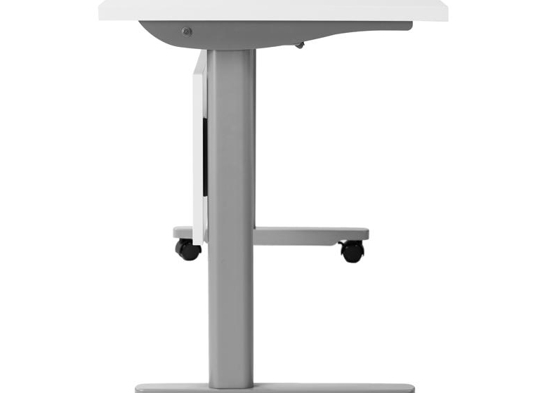 Training table with t leg 5x2 white grey 14