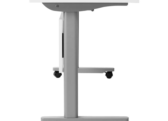 Training table with t leg 6x2 white gray 14