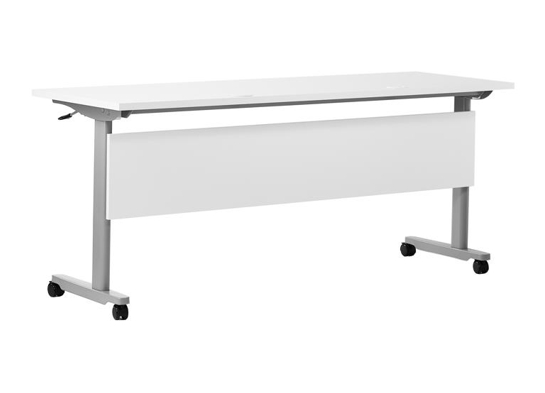 Training table with t leg 6x2 white gray 4
