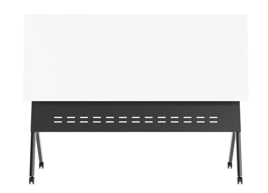 Training table with x leg 5x2 white black 8