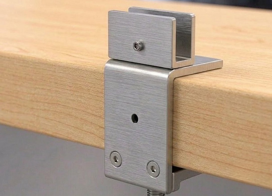 U channel brackets for desk mounted screen PA12H