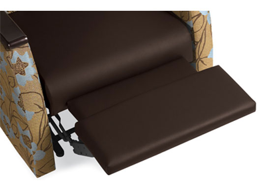 Leg support provides superior comfort in all positions on these medical recliners.